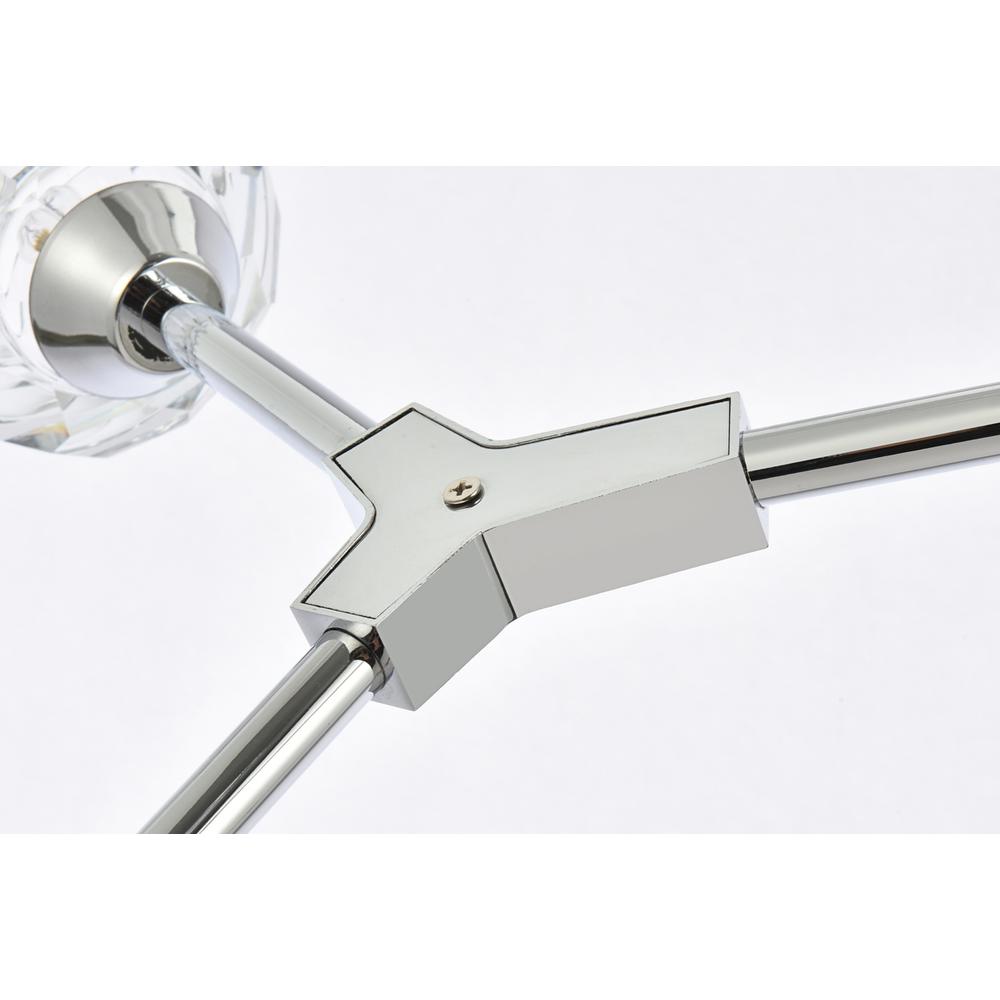 Zayne 4 Light Pendant in Chrome. Picture 5