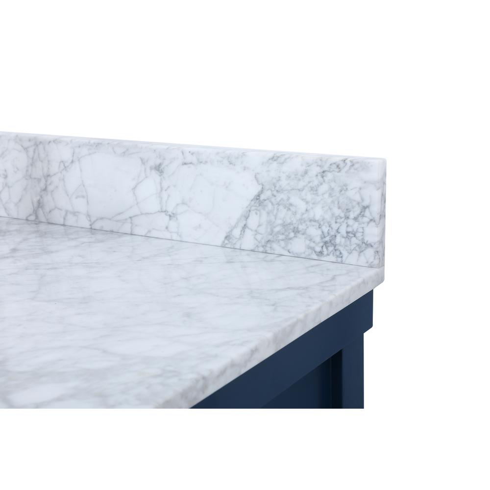 48 inch Single bathroom vanity in blue with backsplash. Picture 11