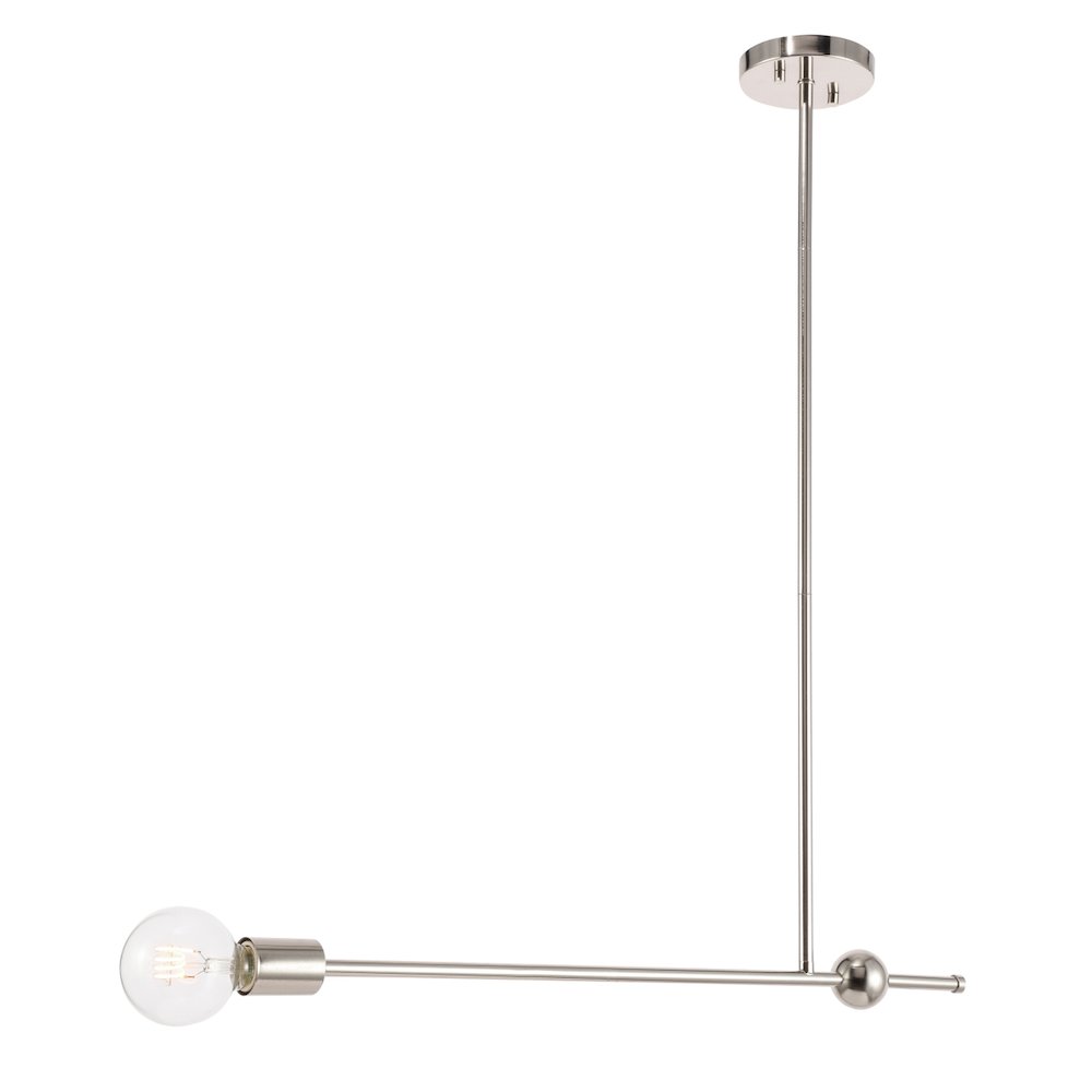 Brees 1 Light Chrome  Pendant. Picture 6