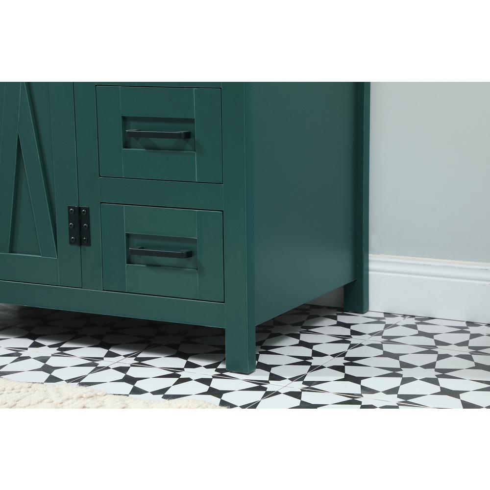 32 inch Single bathroom vanity in green. Picture 6