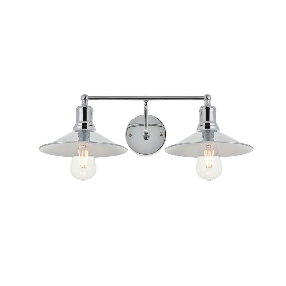 Etude 2 light chrome Wall Sconce. Picture 6