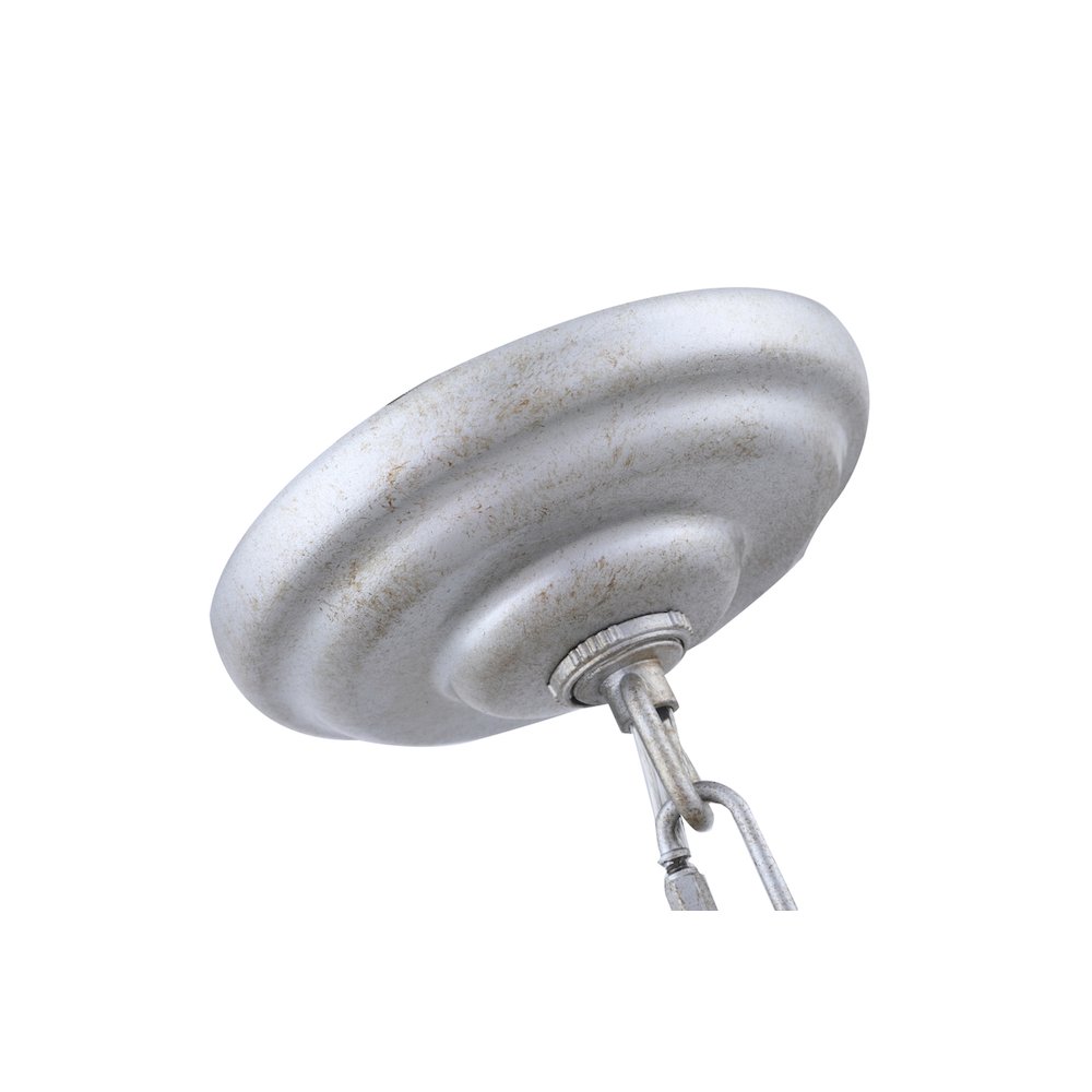 Eclipse 4 Light Vintage Silver Pendant. Picture 12