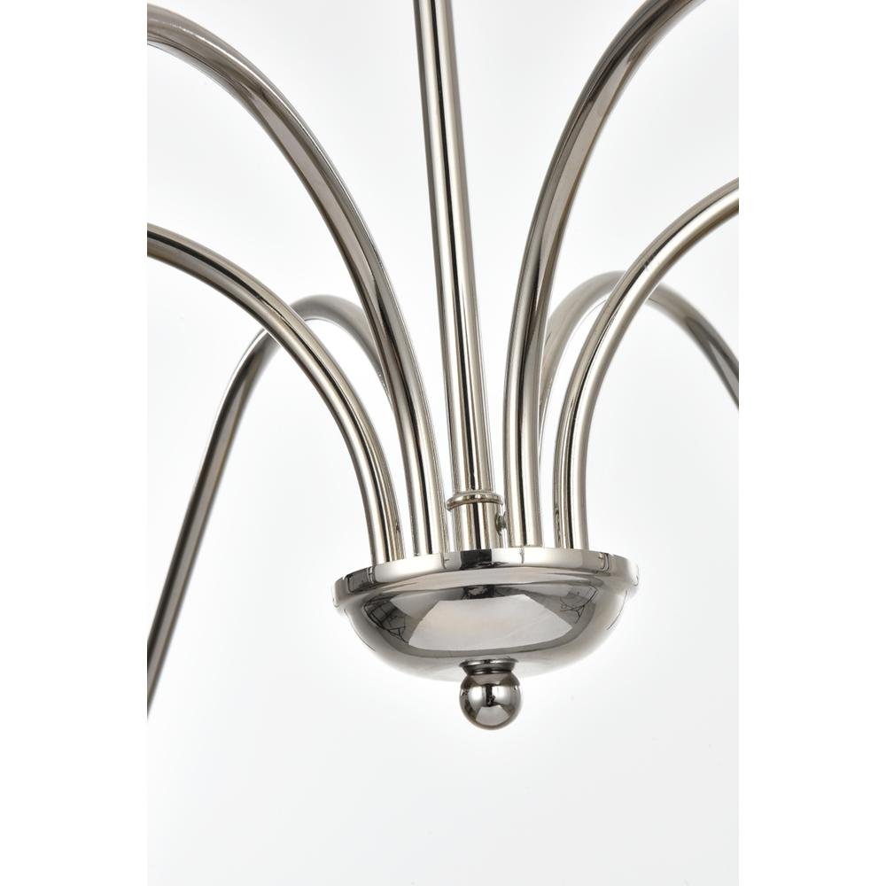 Rohan 54 inch chandelier in Polished Nickel. Picture 4
