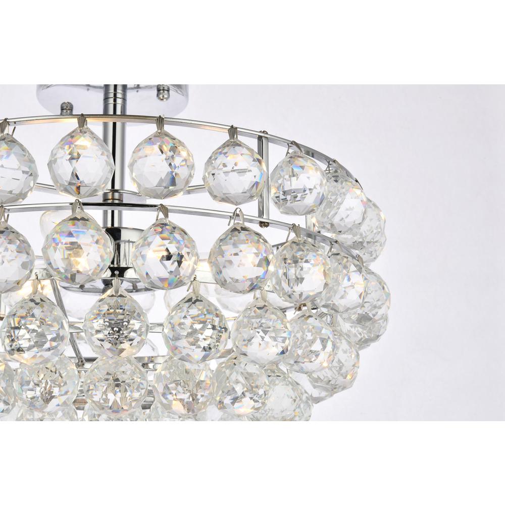 Savannah 16 inch flush mount in chrome. Picture 4