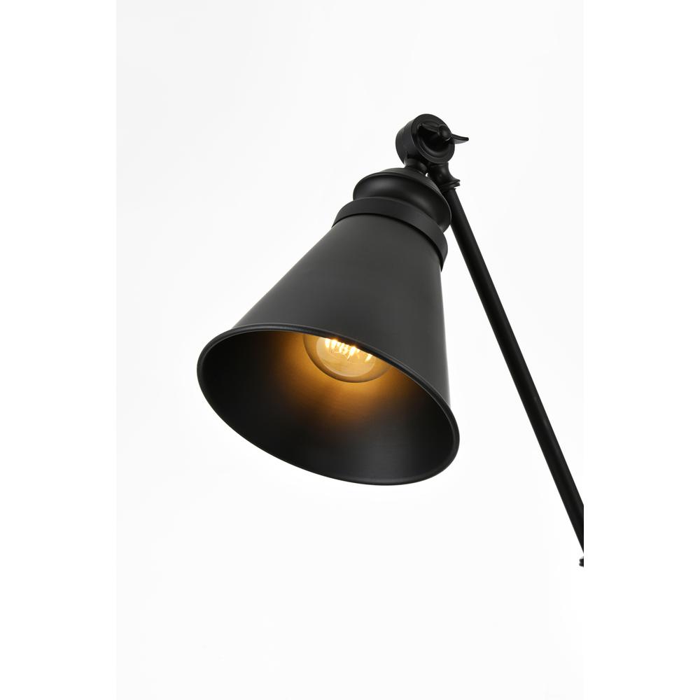 Ledger 1 light Black swing arm wall sconce. Picture 3