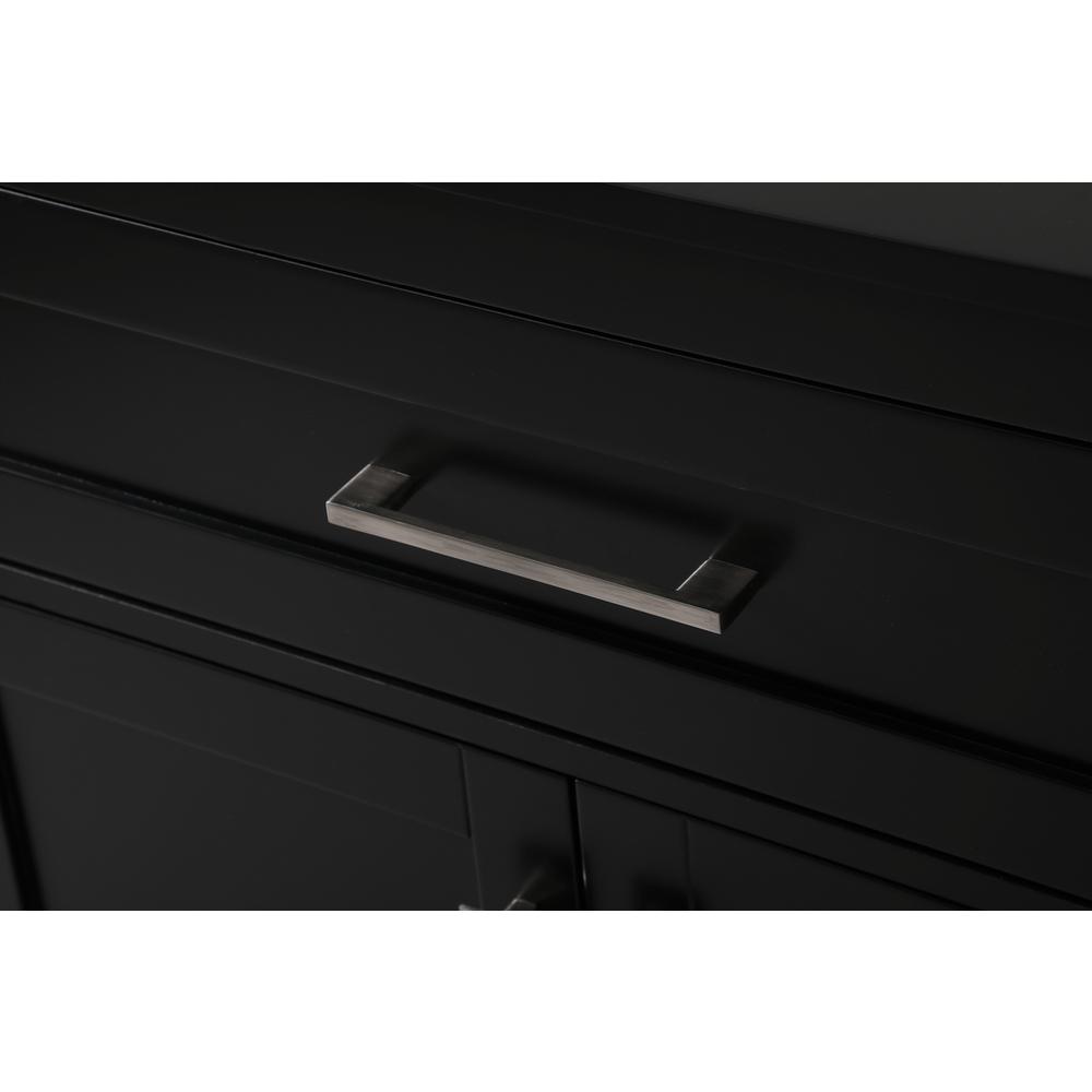 30 Inch Wide Bathroom Storage Freestanding Cabinet In Black. Picture 5