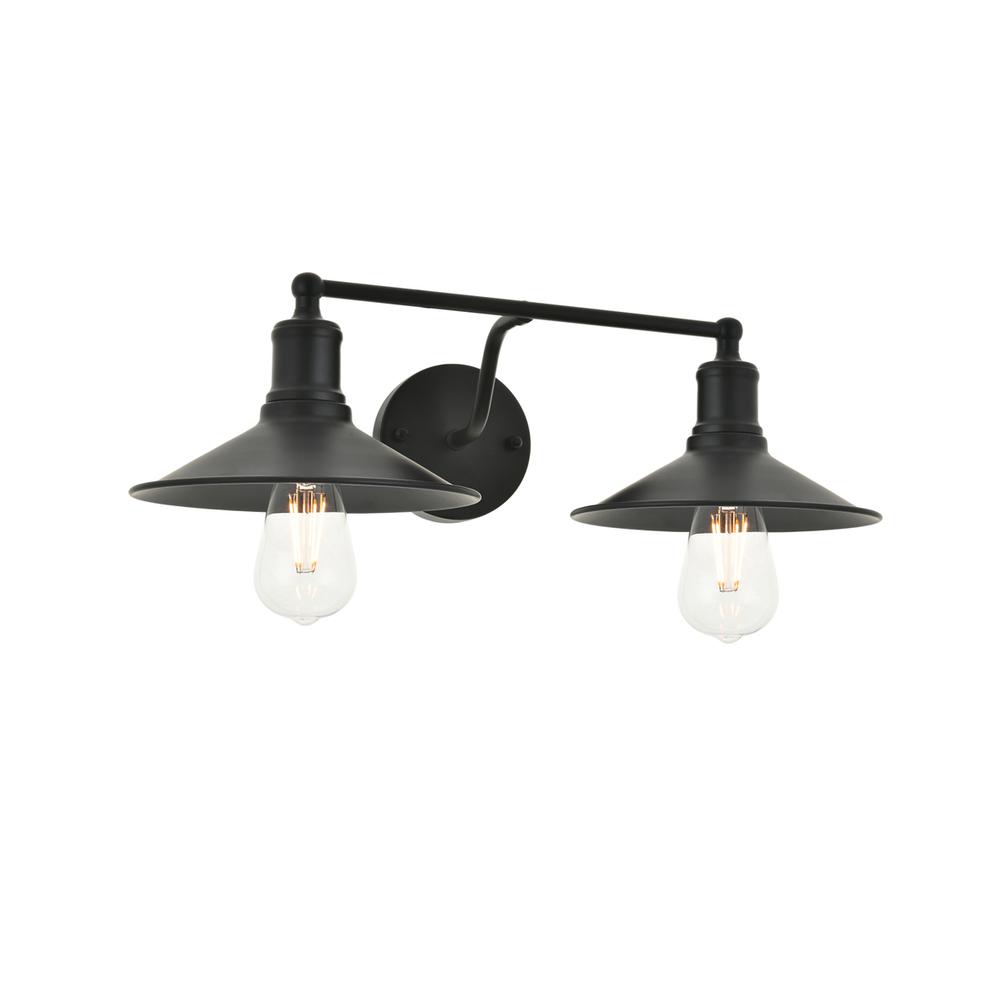 Etude 2 light black Wall Sconce. Picture 5