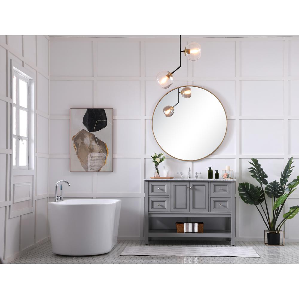 48 in. Single bathroom vanity set in Grey. Picture 6