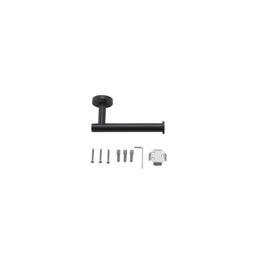 Freya 4-Piece Bathroom Hardware Set in Matte Black. Picture 8