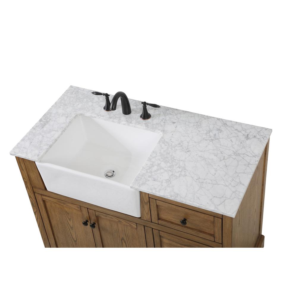 42 inch Single bathroom vanity in driftwood. Picture 10