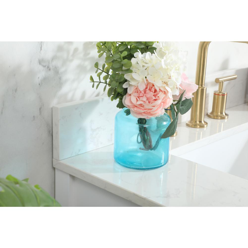 30 inch Single bathroom vanity in white with backsplash. Picture 5