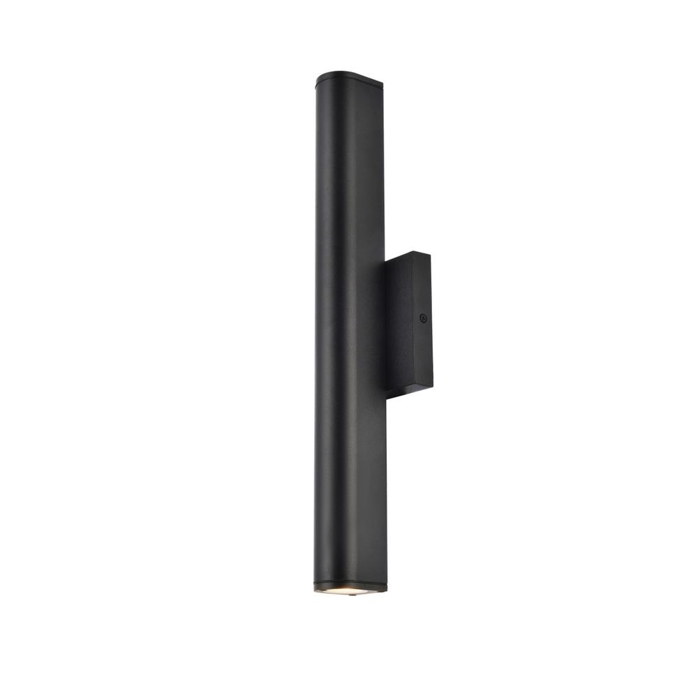 Raine Integrated LED wall sconce in black. Picture 6