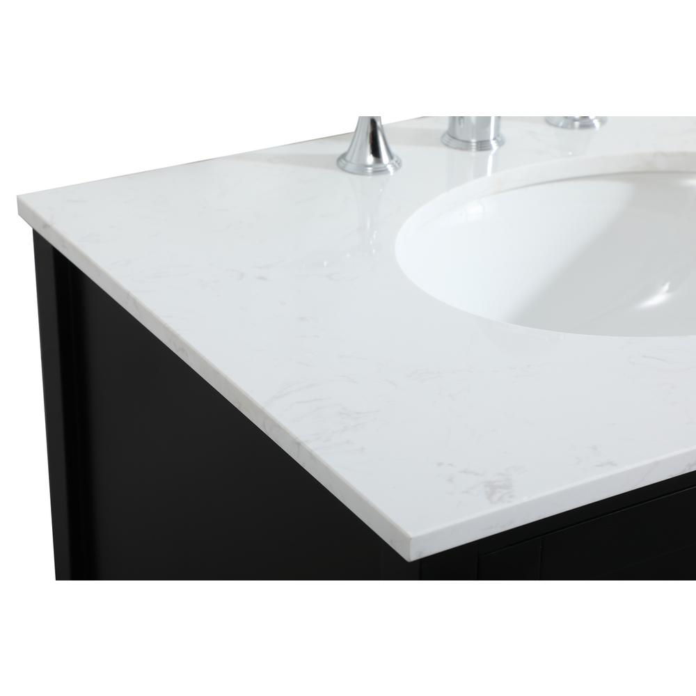30 inch Single bathroom vanity in black. Picture 11