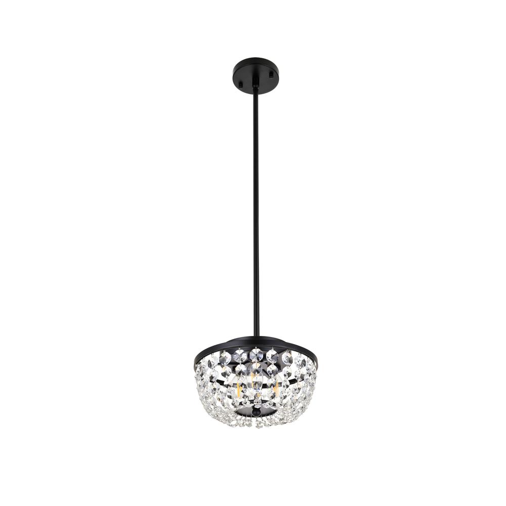 Gianna 10 inch pendant in black. Picture 6