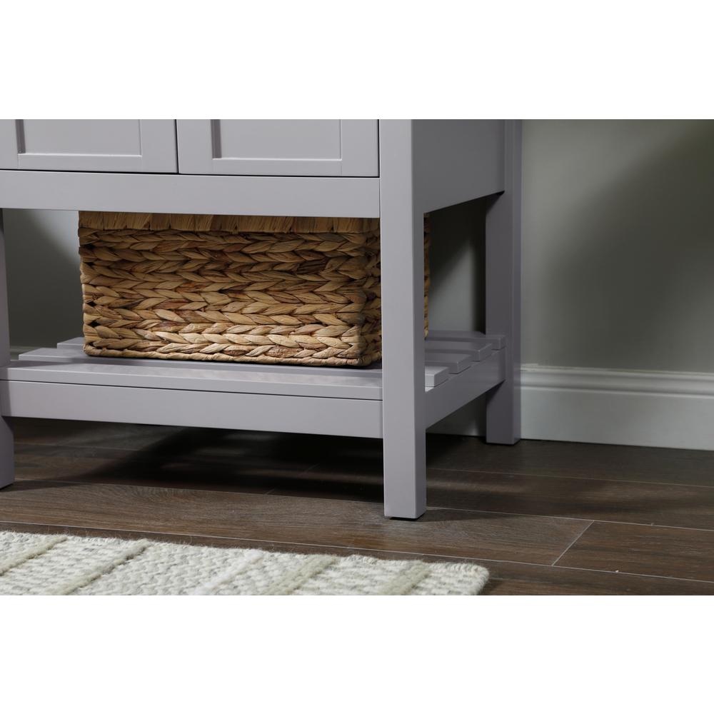 24 inch Single bathroom vanity in grey. Picture 6