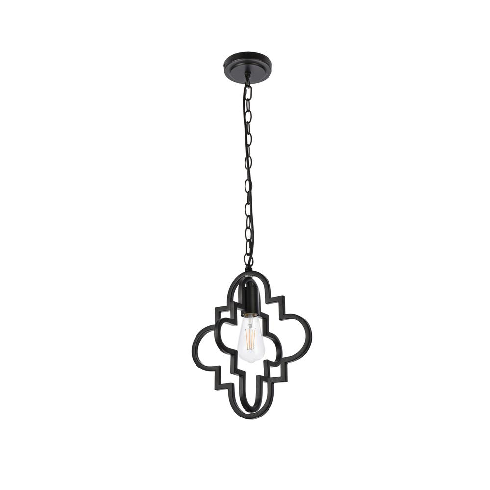 Sandara 1 light pendant in black. Picture 6