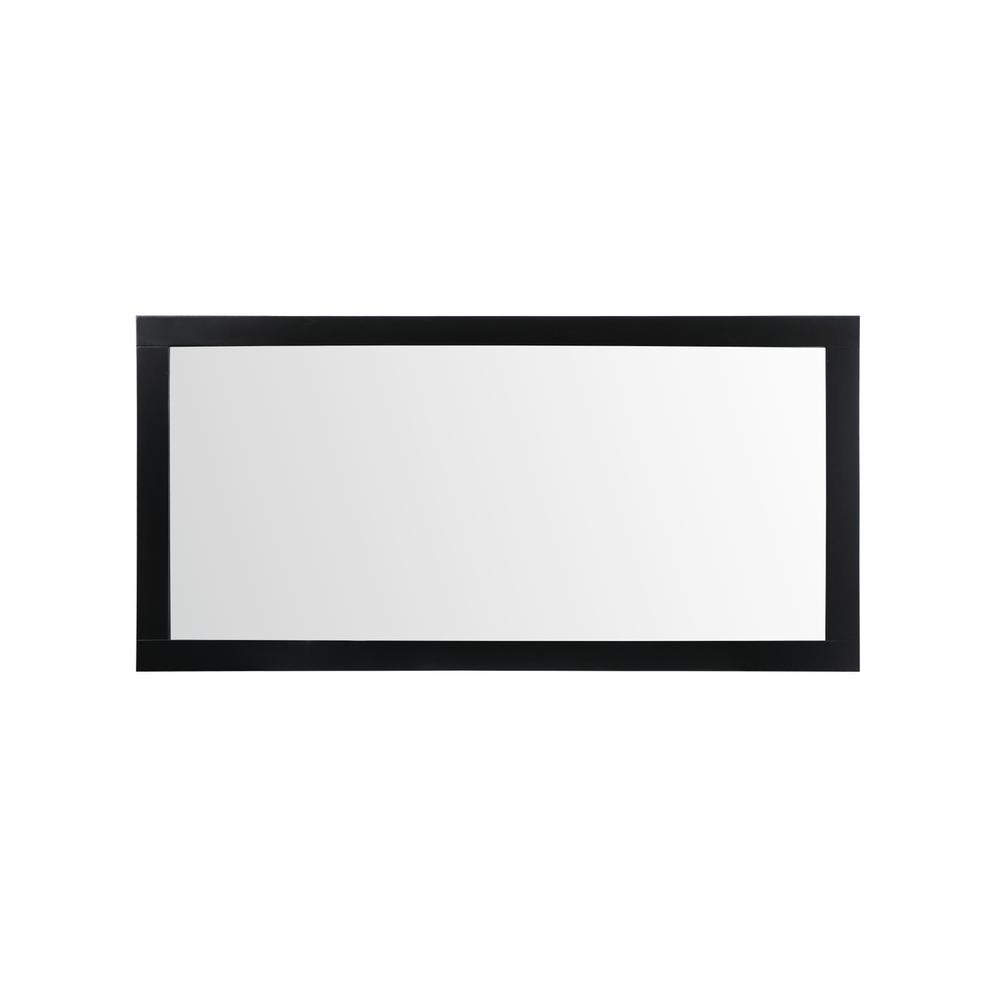 Aqua vanity mirror 72x36 inch in black. Picture 1