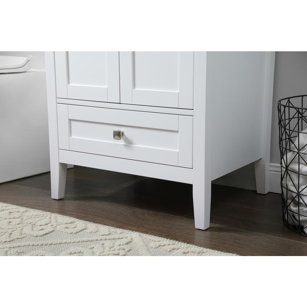 24 Inch SIngle Bathroom Vanity In White. Picture 6
