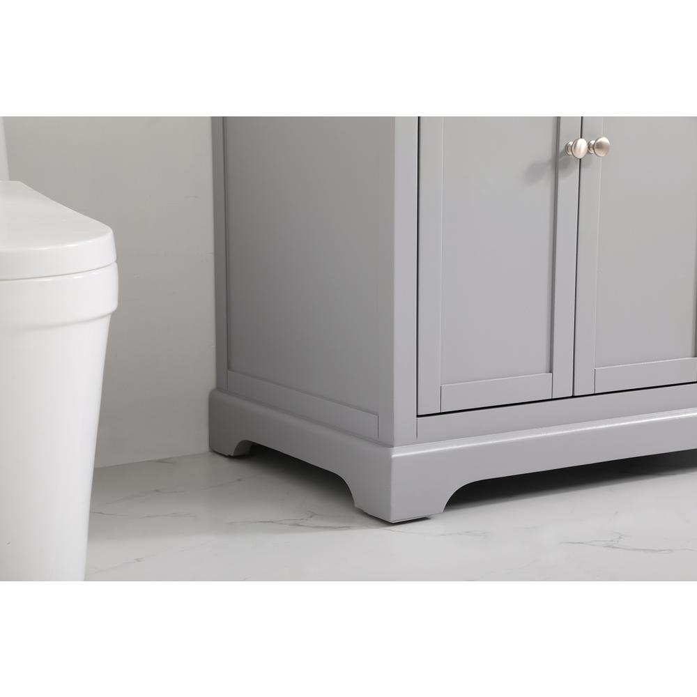 36 inch Single bathroom vanity in grey with backsplash. Picture 6