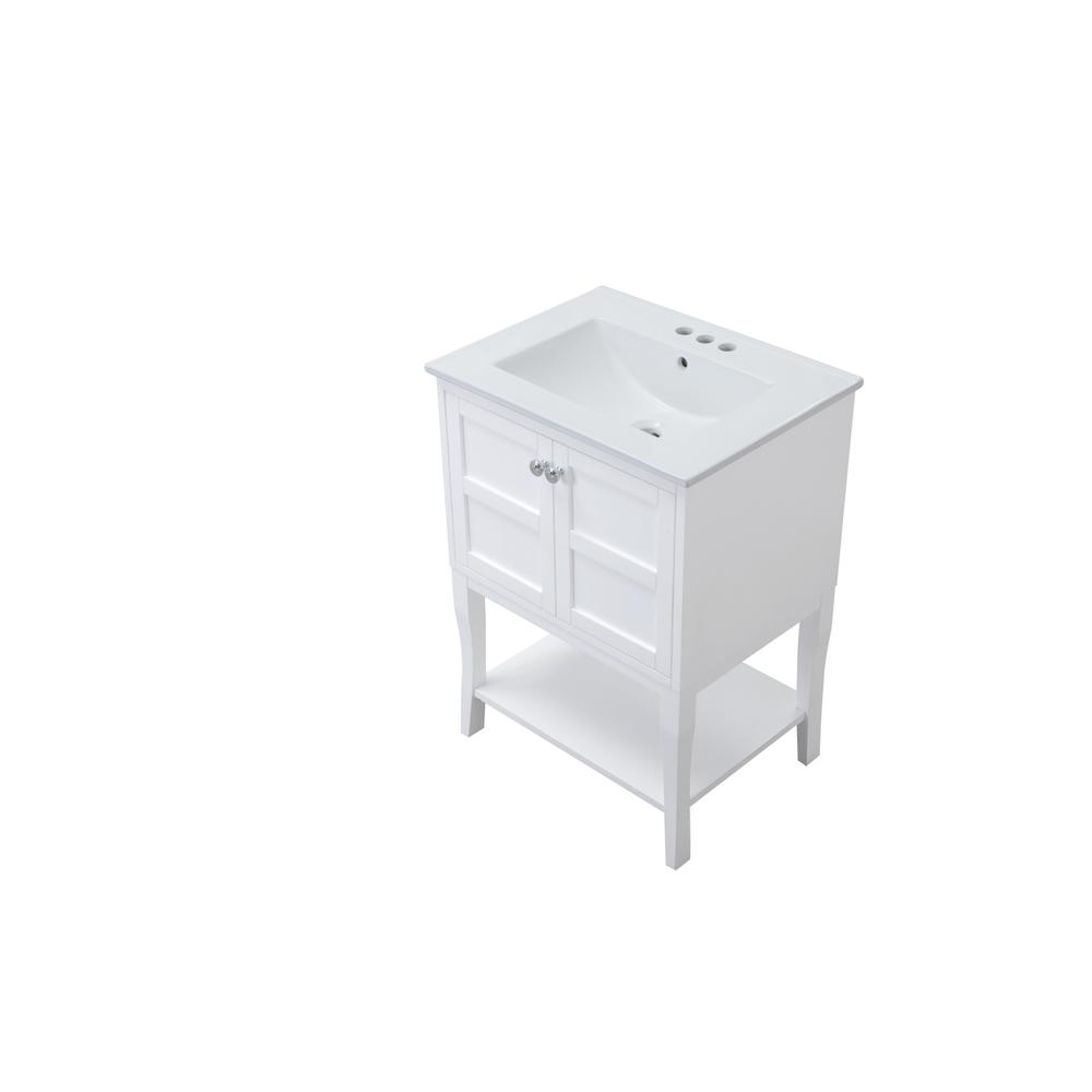 2 Doors Cabinet 24 In. X 18 In. X 34 In. In White. Picture 10
