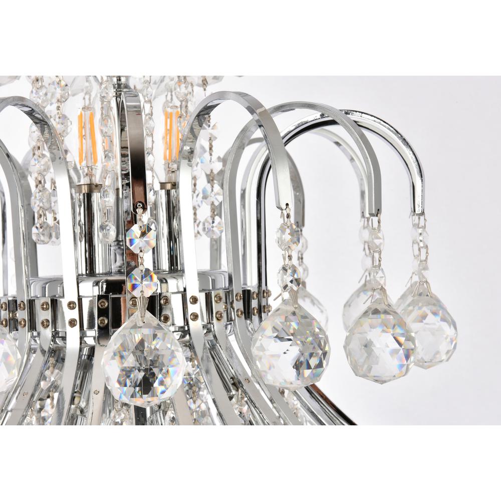 Toureg 15 light Chrome Chandelier Clear Royal Cut Crystal. Picture 4
