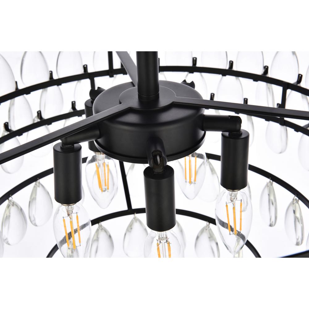 Mila 20 inch flush mount in black. Picture 5