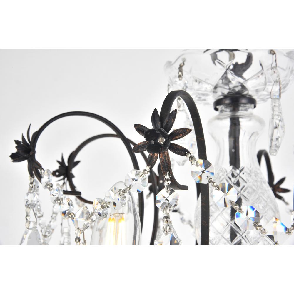 St. Francis 12 light Dark Bronze Chandelier Clear Royal Cut Crystal. Picture 3