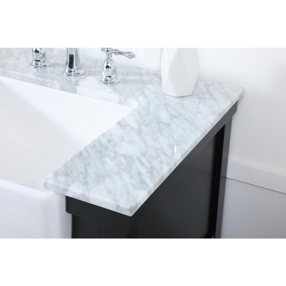 72 inch double bathroom vanity in black. Picture 5