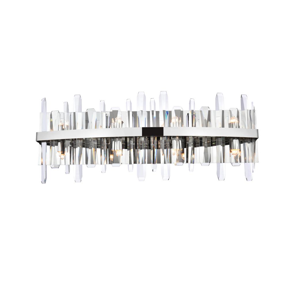Serena 30 inch crystal bath sconce in chrome. Picture 1
