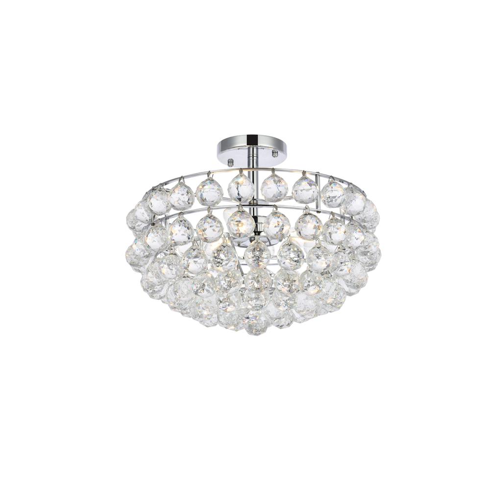 Savannah 16 inch flush mount in chrome. Picture 2