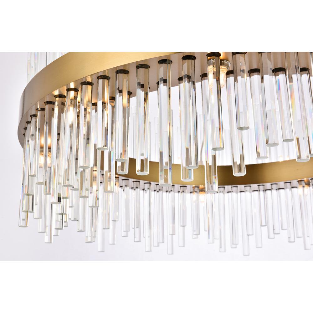 Dallas 18 light Gold Chandelier Clear Royal Cut Crystal. Picture 3