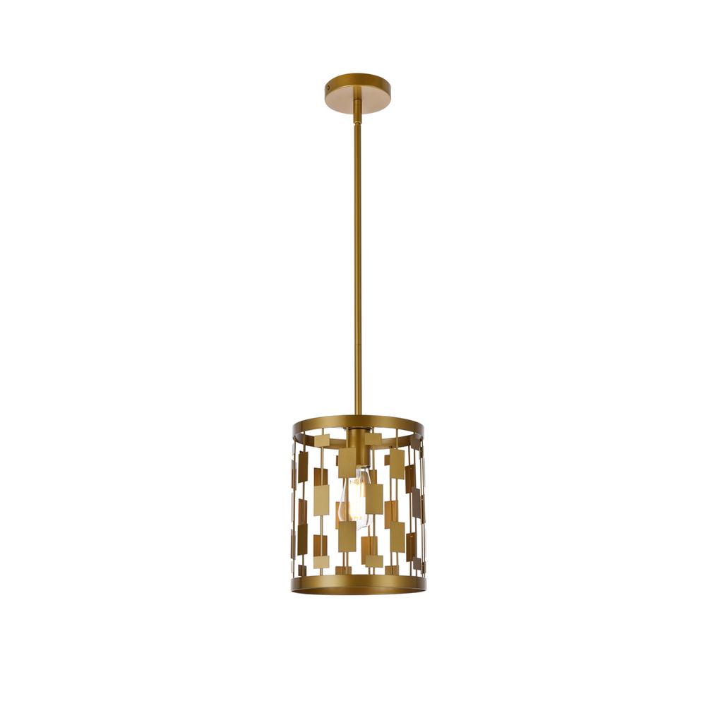 Levante 1 light pendant in brass. Picture 1
