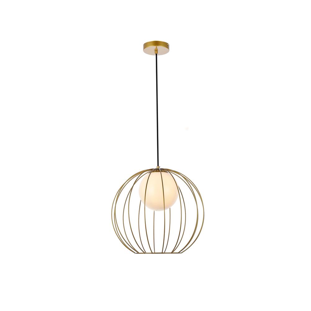 Wetzel 1 light brass pendant. Picture 1