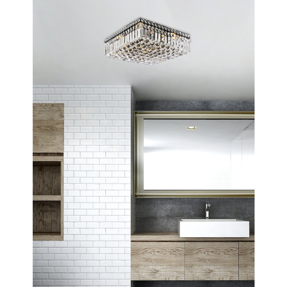 Maxime 16 Inch Black Flush Mount. Picture 8