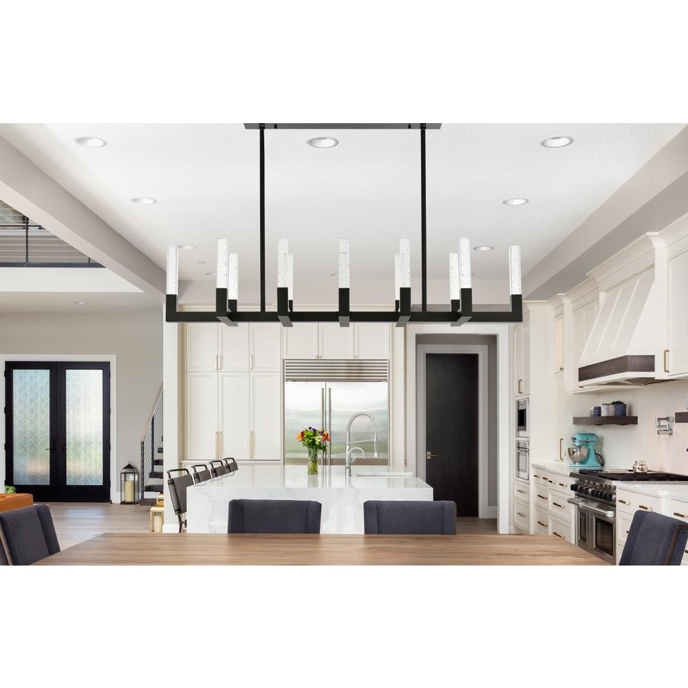 Noemi 54 inch Adjustable LED Pendant in Black. Picture 11