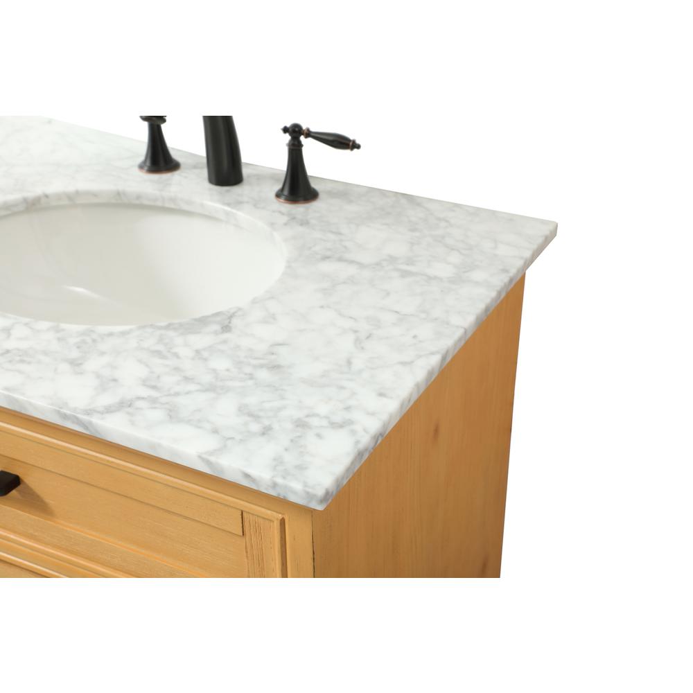 32 inch Single bathroom vanity in natural wood. Picture 11