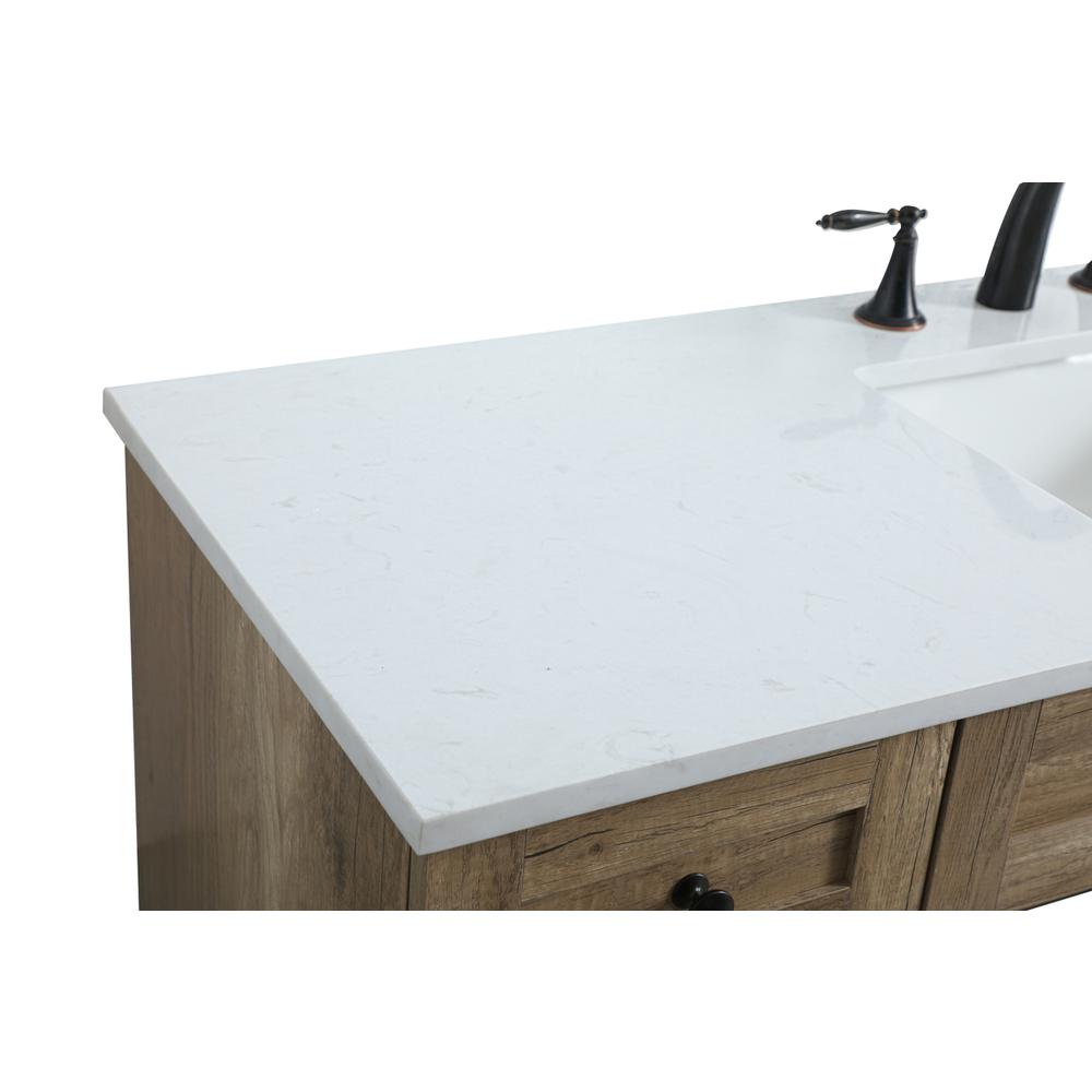 54 Inch ADA Compliant Bathroom Vanity In Natural Oak. Picture 11