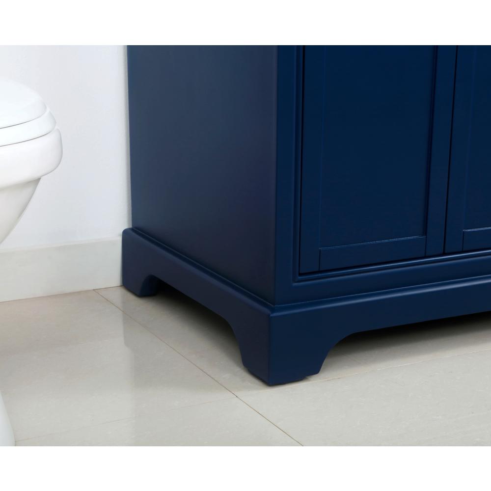 36 inch Single bathroom vanity in Blue. Picture 6
