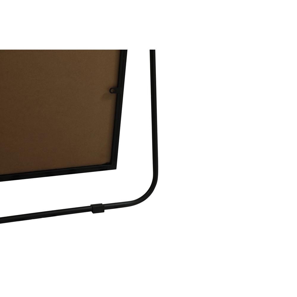 Metal Frame Rectangle Full Length Mirror 36x60 Inch in Black. Picture 8