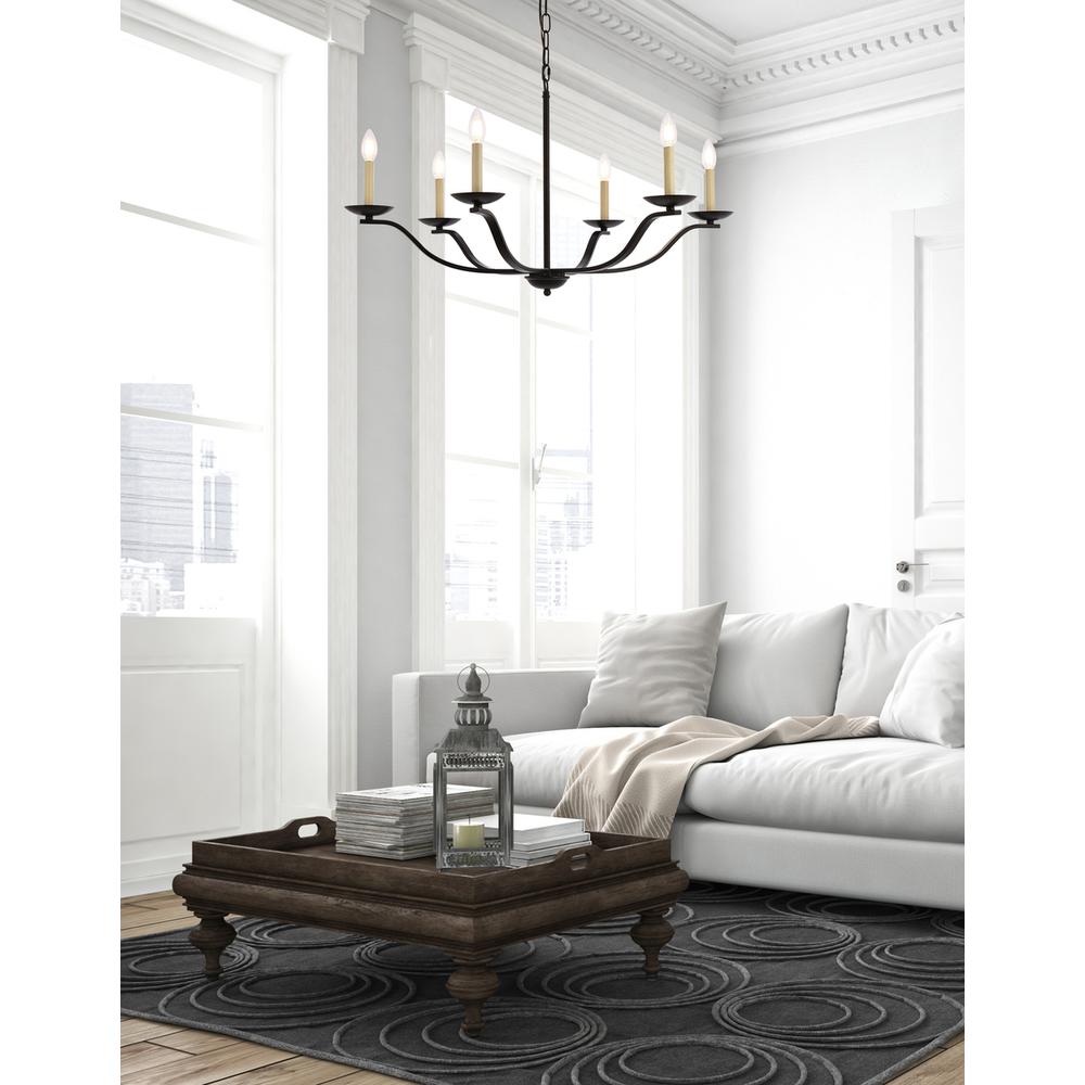 Trey 36 inch pendant in black. Picture 8