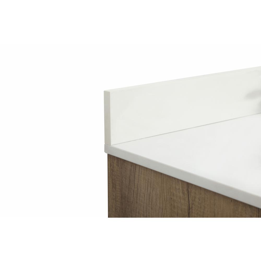 48 inch Single bathroom vanity in natural oak with backsplash. Picture 11