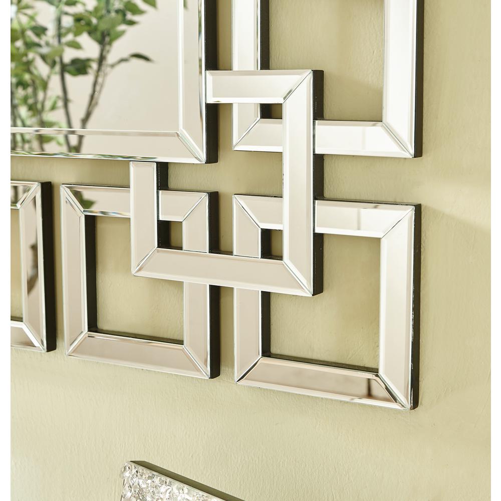 Sparkle 31.5 in. Contemporary Rectangle Mirror in Clear. Picture 3