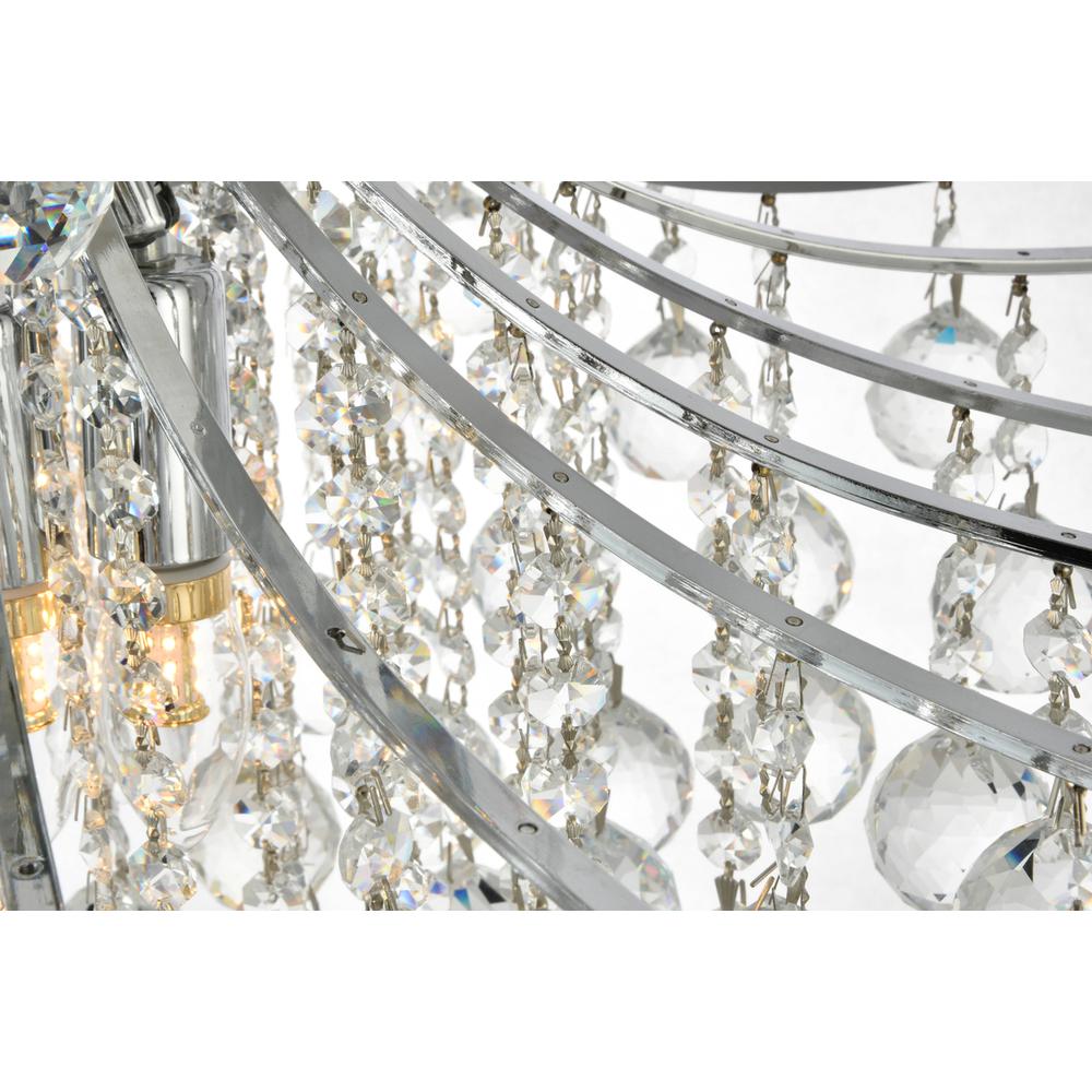 Toureg 10 light Chrome Pendant Clear Royal Cut Crystal. Picture 2
