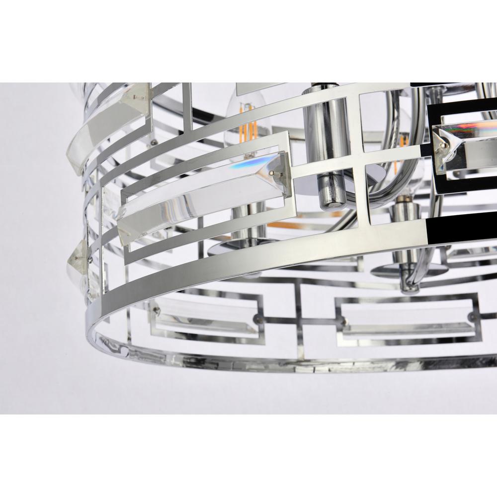 Kennedy 18.5 inch pendant in chrome. Picture 3