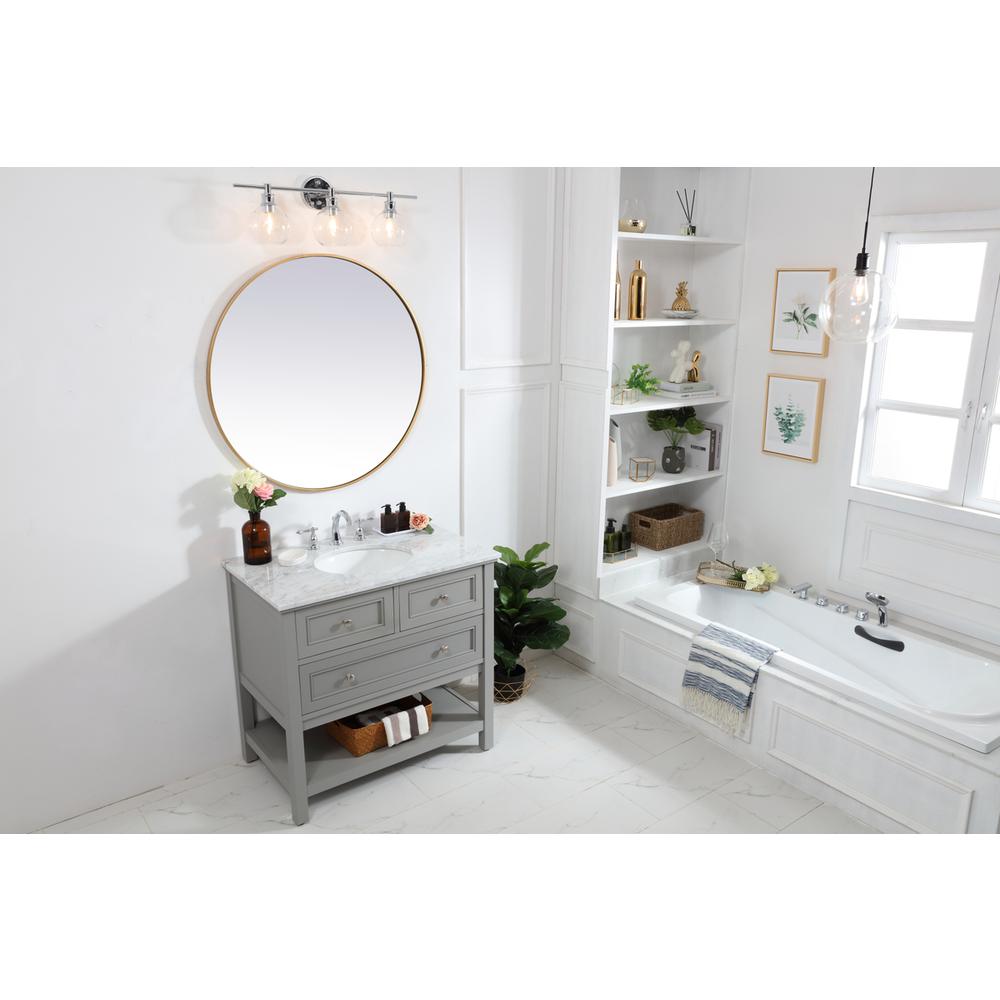 36 in. Single bathroom vanity set in Grey. Picture 9