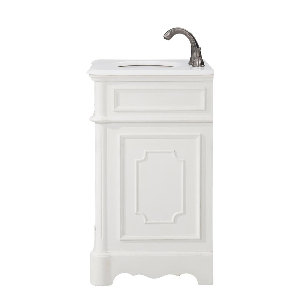 21 inch Single Bathroom vanity in Antique White. Picture 9