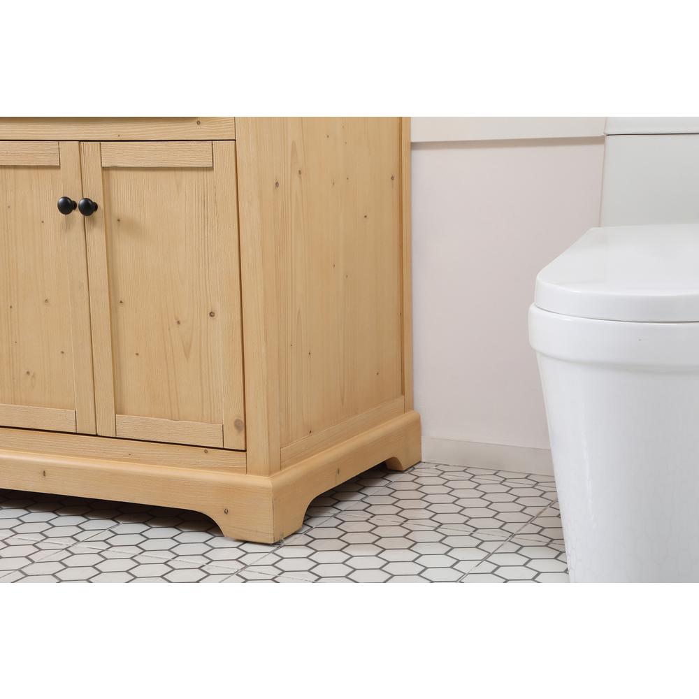 60 inch double bathroom vanity in natural wood. Picture 6