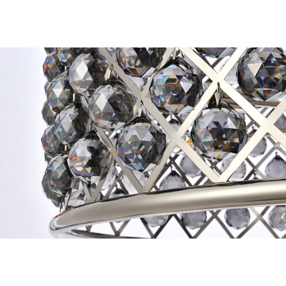 Madison 12 light polished nickel Chandelier Silver Shade. Picture 3
