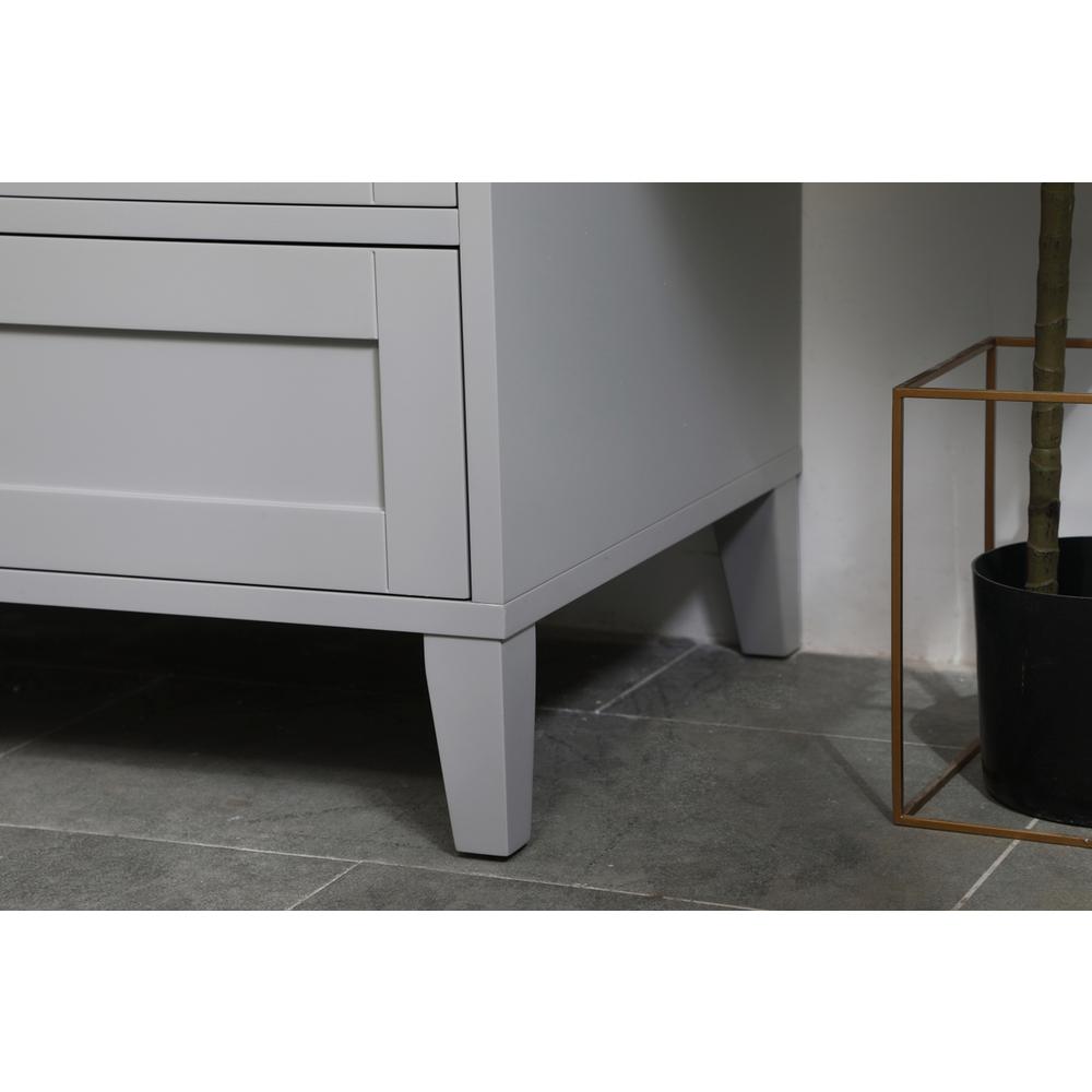30 inch Single Bathroom Vanity in Grey. Picture 5