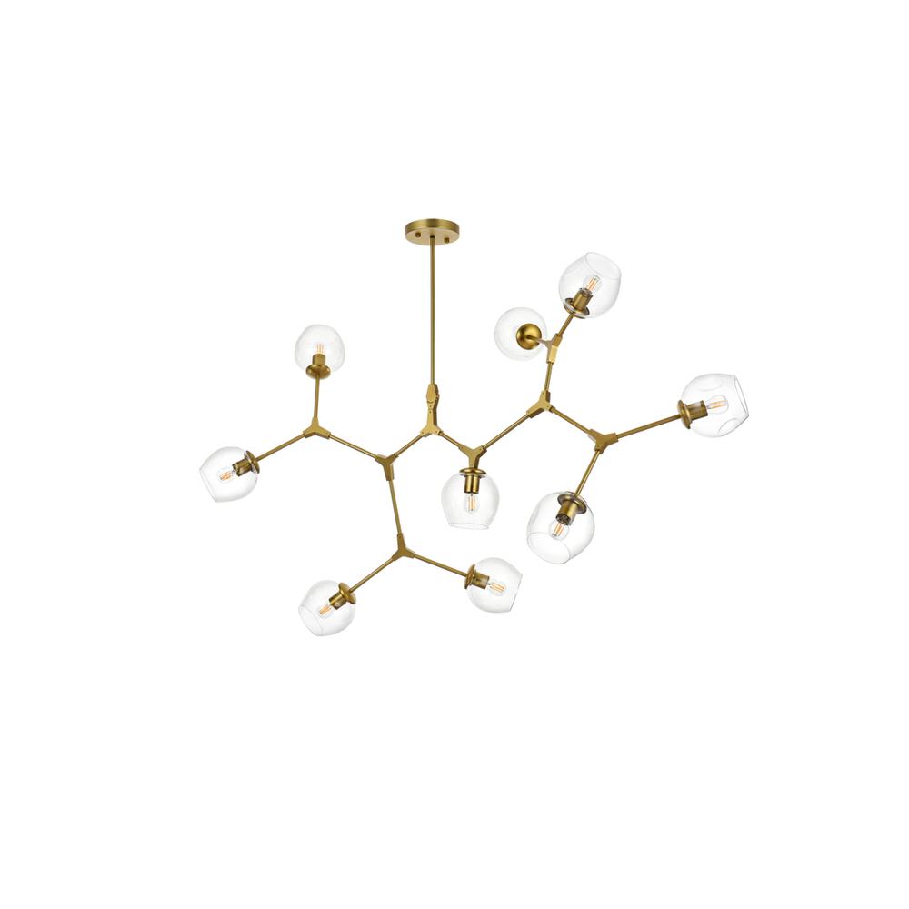 Cavoli 60 inch Chandelier in Brass. Picture 7